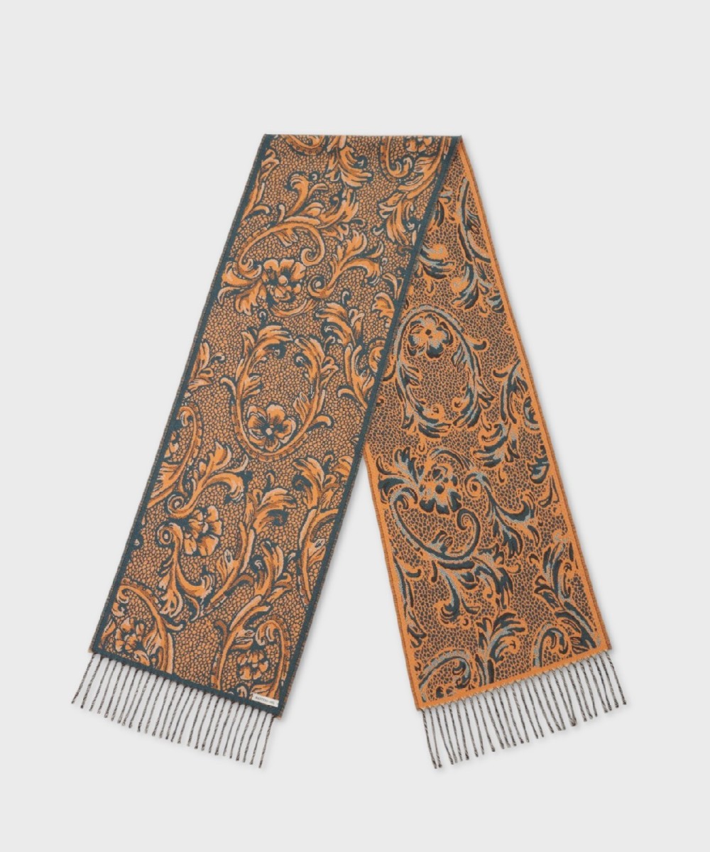 Mantero Ilaria virgin wool scarf, peach
