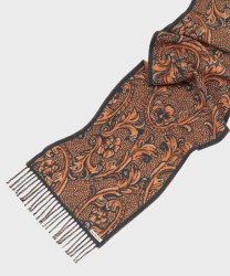 Mantero Ilaria virgin wool scarf, peach