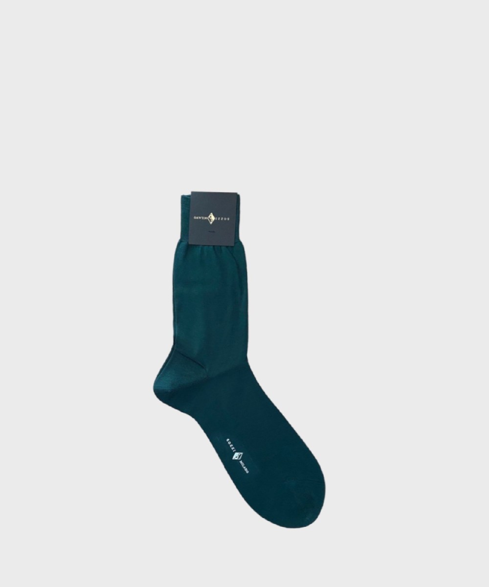 Sozzi Milano short socks in Scottish cotton,...