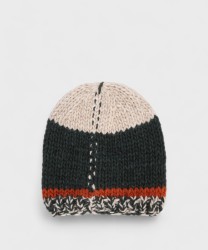 The Bridge wool cap, green white grey