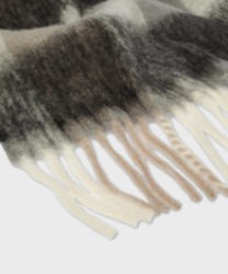 Marella March black fringe scarf
