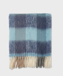 Marella March sciarpa con frange azzurro