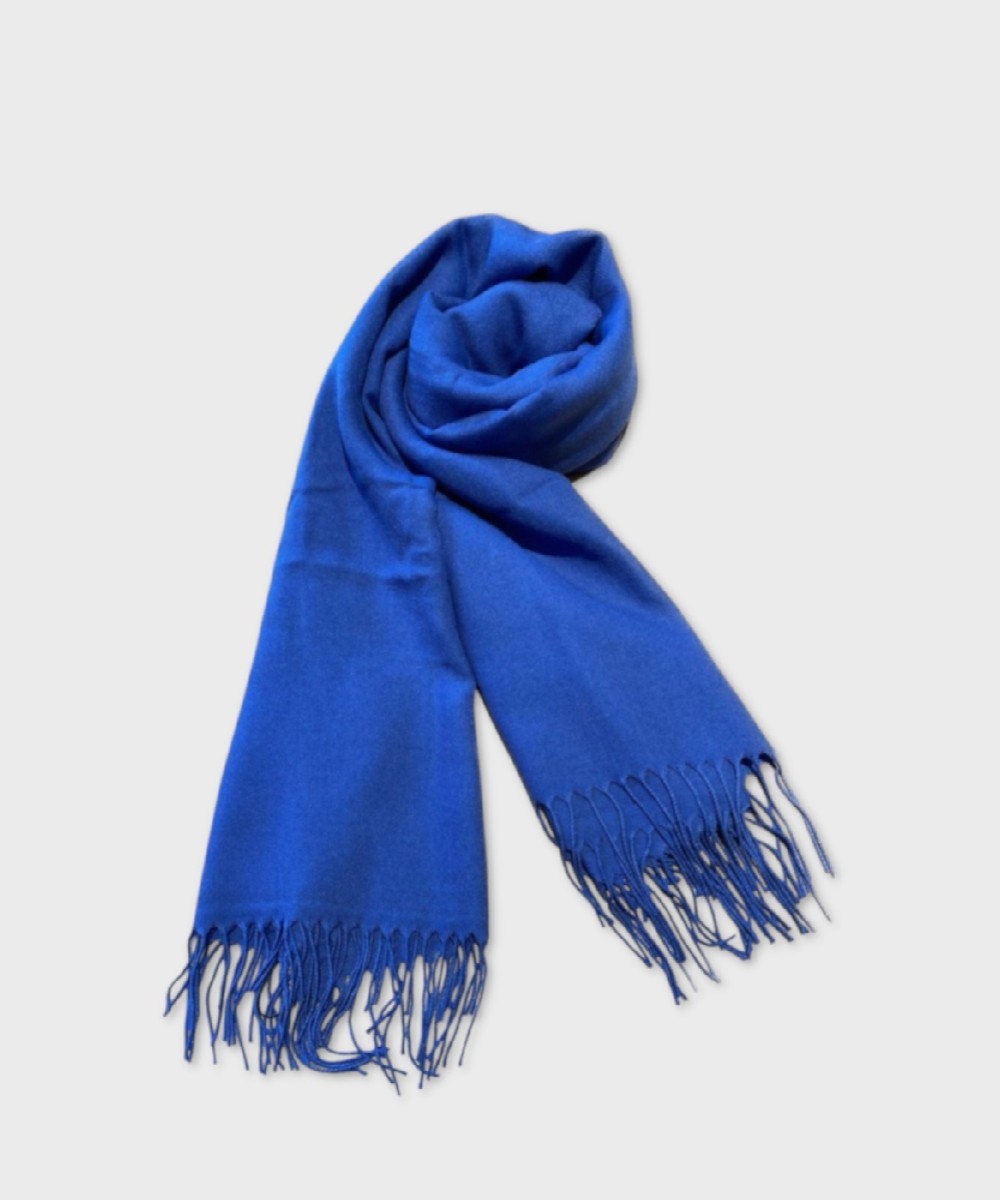 Marella Ezor viscose scarf solid color blue