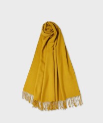 Marella Ezor sciarpa in viscosa tinta unita giallo