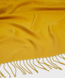 Marella Ezor sciarpa in viscosa tinta unita giallo