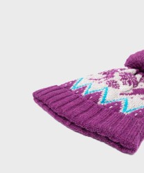 Patrizia Pepe Ugly Jumper Scandinavian Eldorad hat, purple