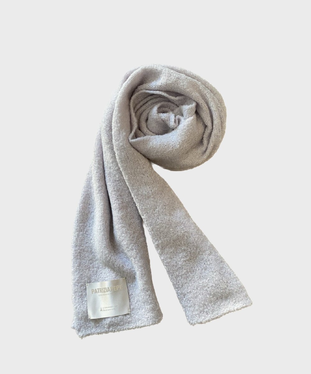 Patrizia Pepe sciarpa in misto lana edorado white
