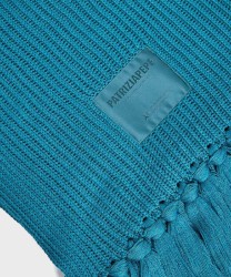 Patrizia Pepe sciarpa in costina tonic turquoise