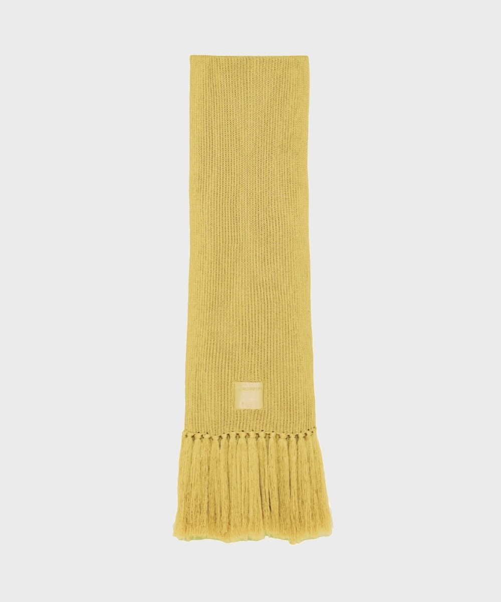 Patrizia Pepe sciarpa in costina energy yellow