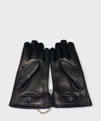 AG Spalding & Bros men's leather and nylon gloves, black