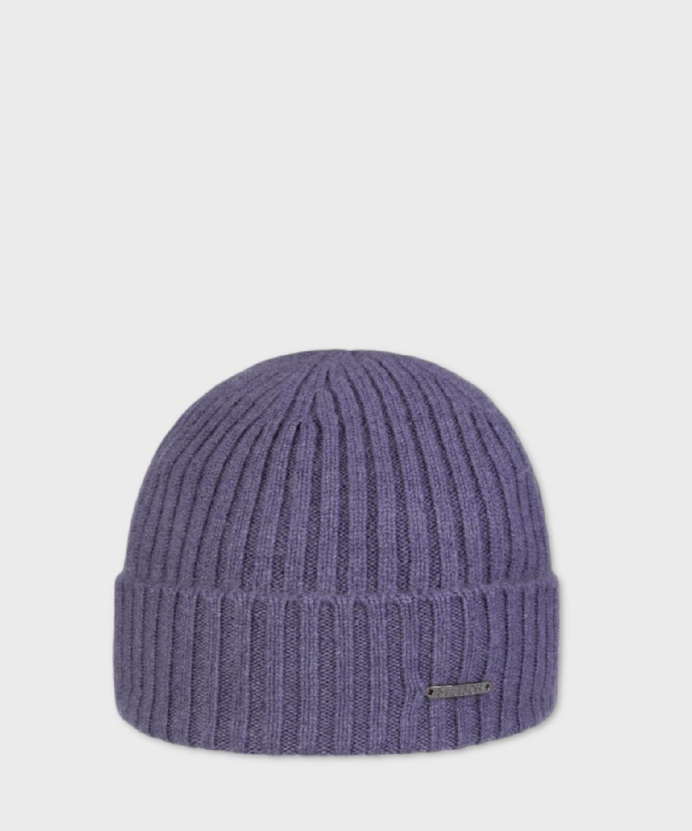 Stetson Beanie pure cashmere hat, lavender
