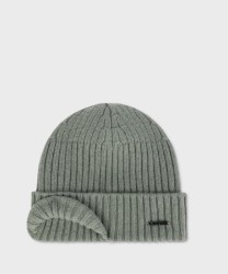Stetson Beanie berretto in puro cashmere, verde sagee