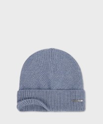 Stetson Beanie Merino Wool Knit Hat, Pale Blue