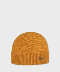Stetson Beanie berretto a maglia in lana Merino, arancio honey