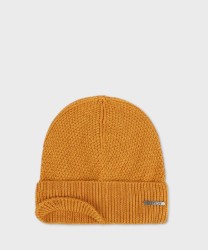 Stetson Beanie Merino Wool Knit Hat, Honey Orange