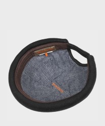 Stetson Docker berretto in cotone Knit, nero