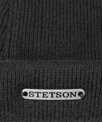 Stetson Docker Cotton Knit Hat, Black