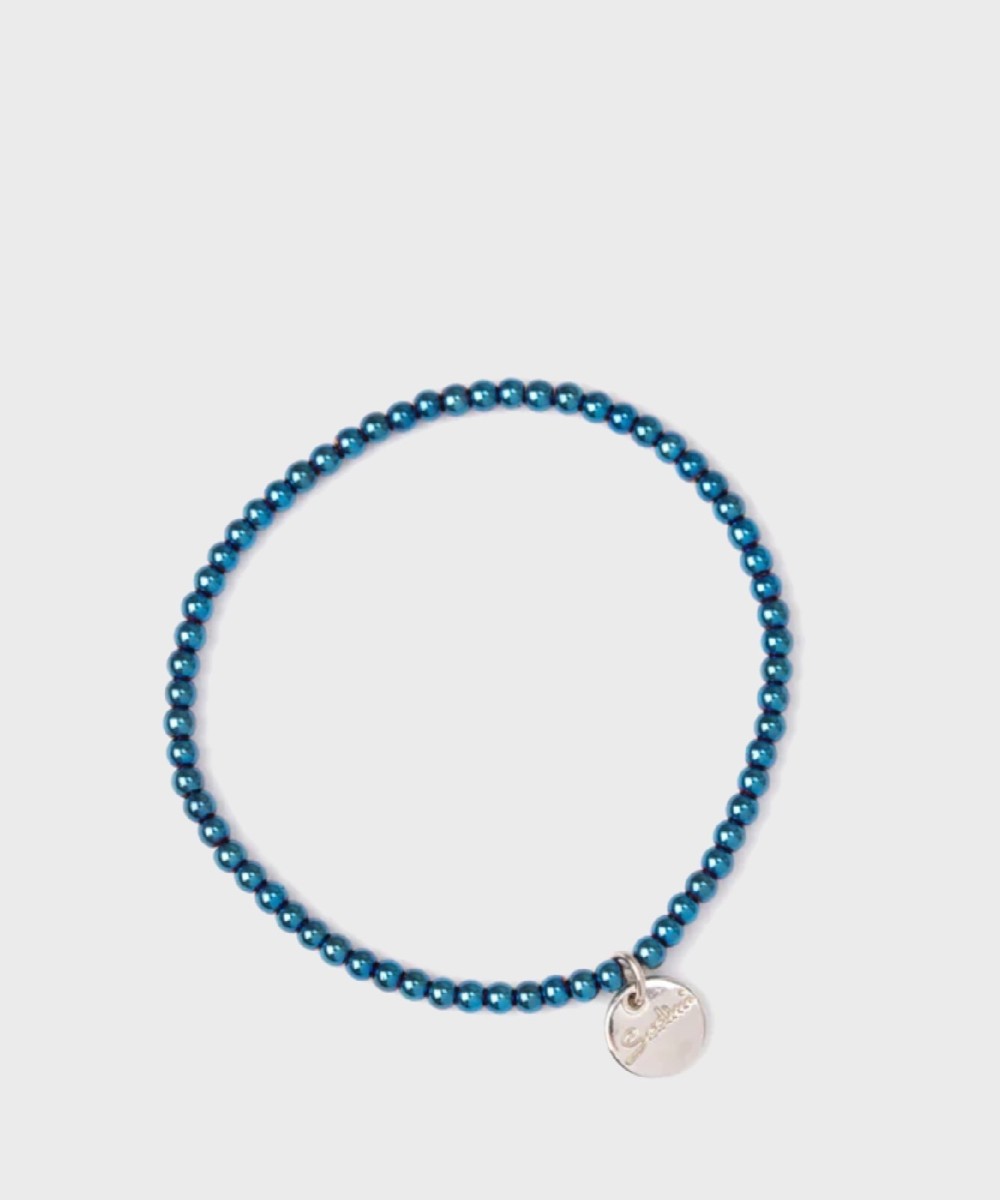 Sodini Crypto elastic bracelet with small blue...