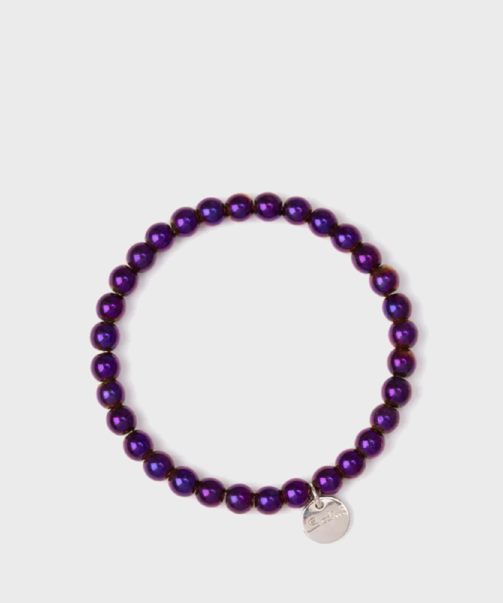 Sodini Crypto Elastic Bracelet with Purple Ball