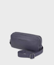 Piquadro Black Square pochette a mano, 3 scomparti, blu oceano