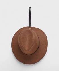 Catarzi Siena Lobbia hat in beaver and merino wool, brown