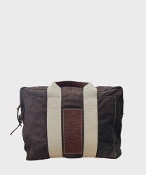 Manikomio Dsgn 38 borsone in pelle suede marrone brown