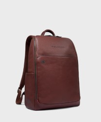 Piquadro Black Square 14" laptop backpack, anti-theft cable