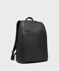 Piquadro Black Square 14" laptop backpack, anti-theft cable