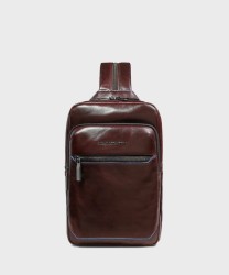Piquadro Blue Square single shoulder bag with backpack