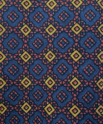 Petronius 1926 three fold silk tie square 70s, vintage blue