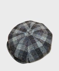 Panizza Clove 8-piece wool cap, blue checks
