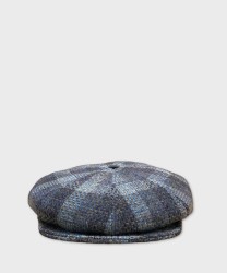 Panizza Clove 8-piece wool cap, blue checks