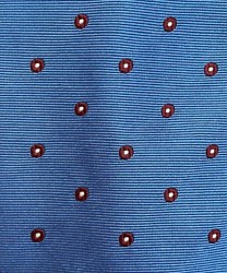 Petronius 1926 cravatta tre pieghe in seta, fantasia azzurro