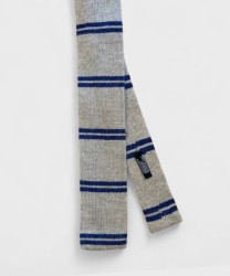Petronius 1926 cashmere knitted tie, straight, beige