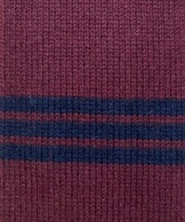 Petronius 1926 cashmere knitted tie, straight, burgundy