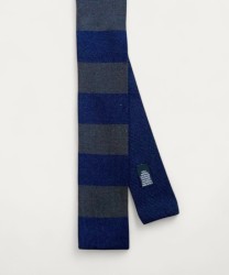 Petronius 1926 cashmere knitted tie, straight, brown
