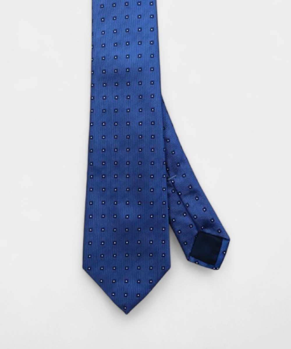 Petronius 1926 three fold silk tie, blue flower...