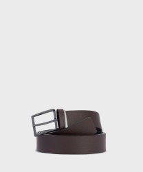 Piquadro Modus Special cintura reversibile in pelle nera e