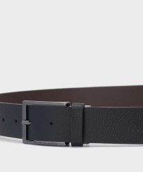 Piquadro Modus Special cintura reversibile in pelle nera e