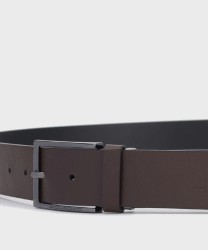 Piquadro Modus special reversible belt, black brown