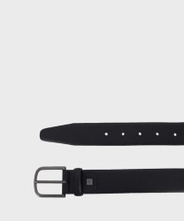 Piquadro Modus cintura con fibbia ad ardiglione in pelle nera