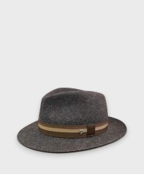 Panizza Gorizia Chianti wool felt hat, brown
