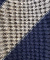 Arcuri three-fold tie in wool and silk, unlined, beige blue