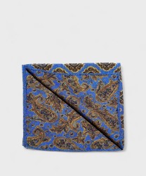 Arcuri pochette da taschino in lana e seta, fantasia fiore