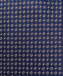 Arcuri cravatta tre pieghe in seta Jacquard, macrofantasia blu