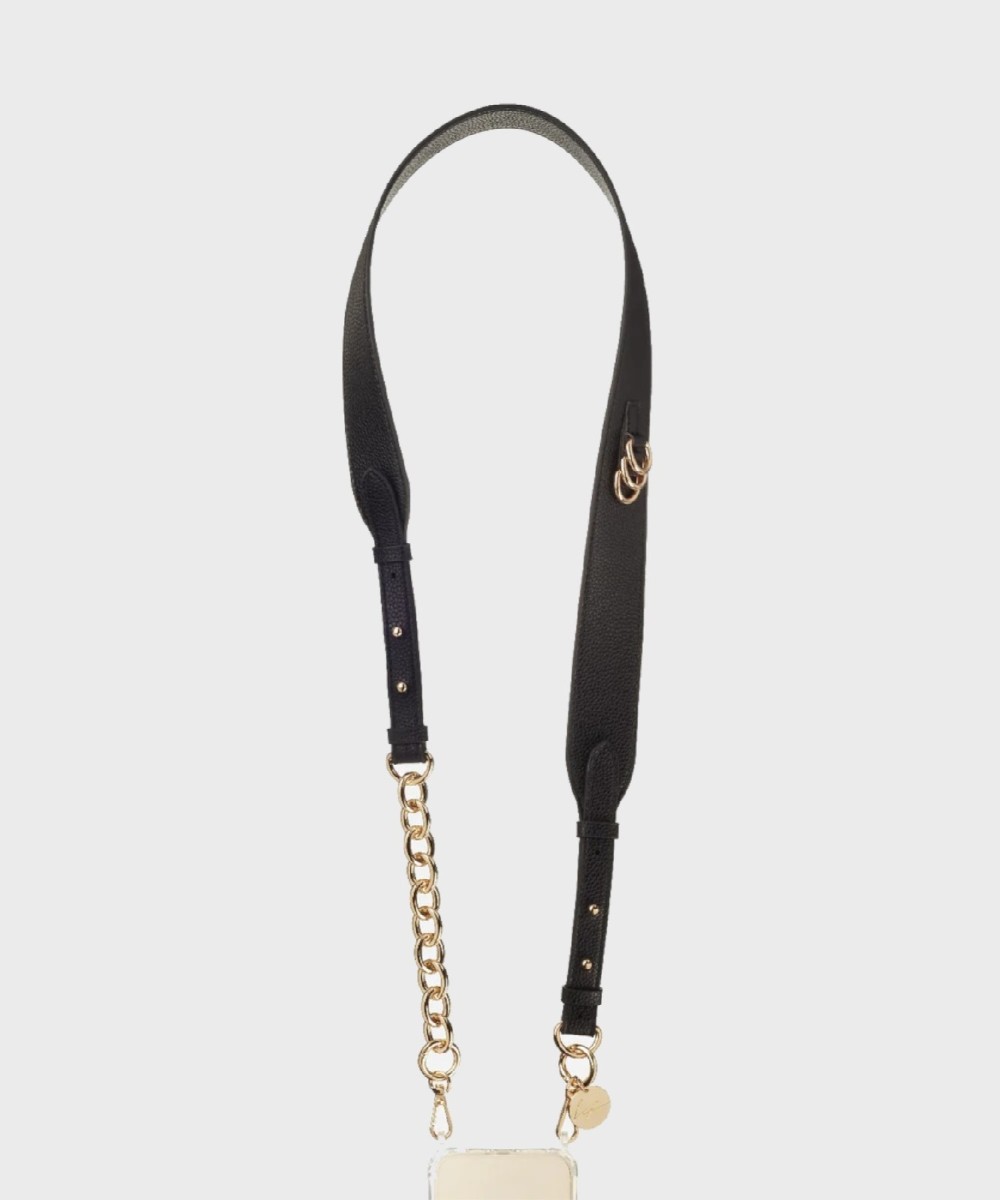 La Coque Francaise Lara Leather Cord, Black and Gold Archive
