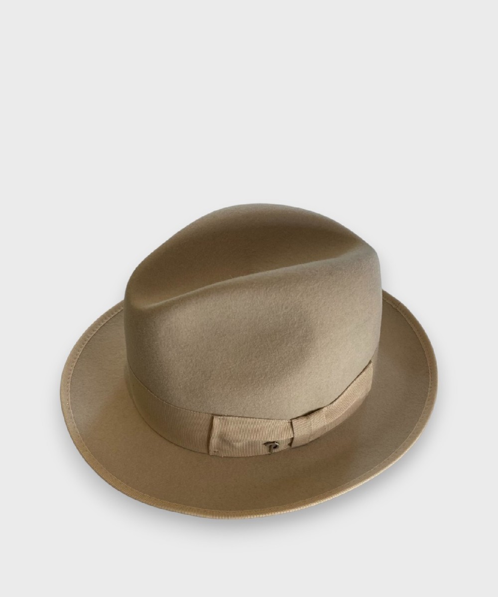Panizza Napoli felt hat wool Amiata, biscuit