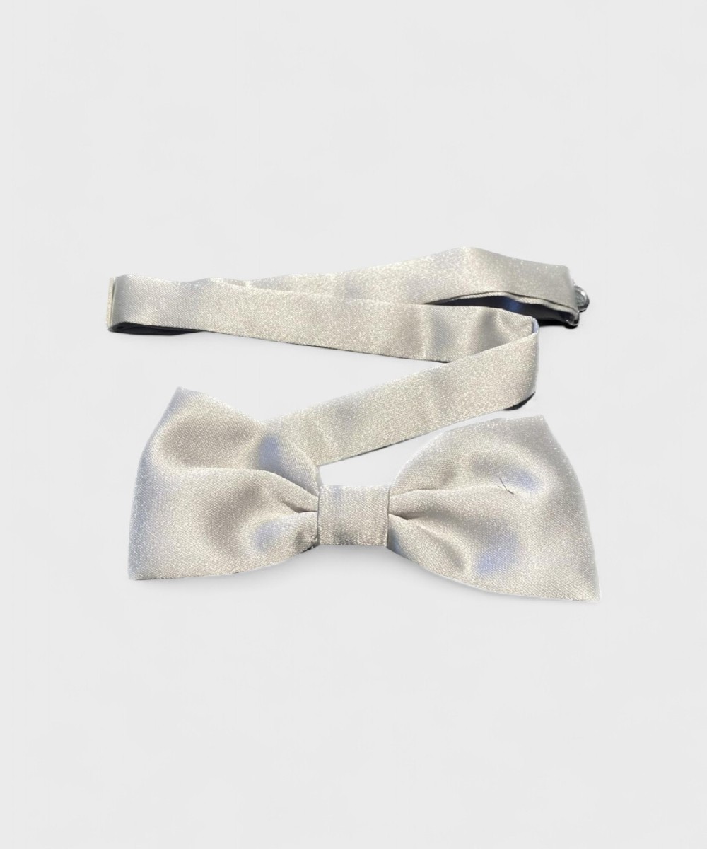 Galise satin bow tie, 5 cm, grey
