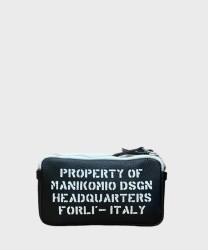Manikomio Dsgn CL Borbello clutch in pelle nero black