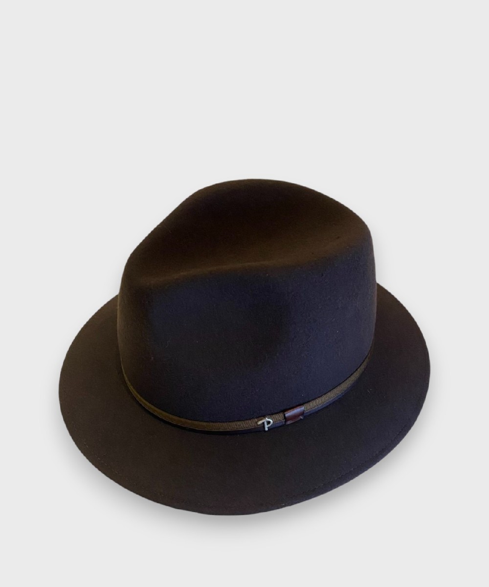 Panizza Potenza wool felt hat, brown